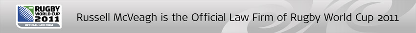 Official Law Firm of the Rugby World Cup 2011